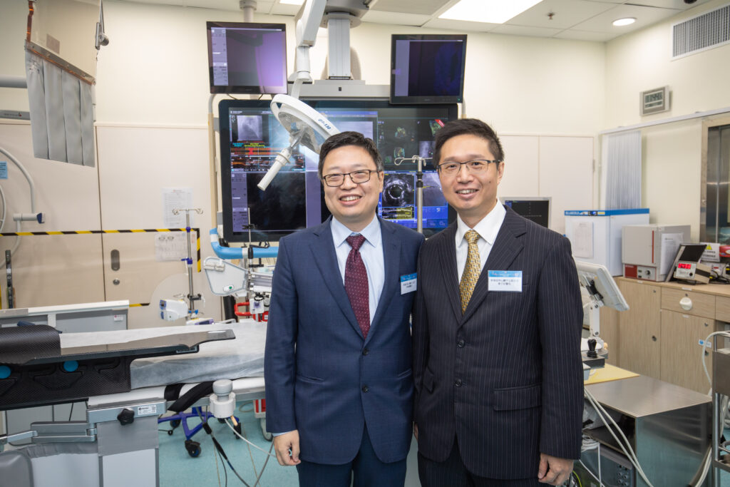 （左起）香港亞洲心臟中心主任、心臟科專科林逸賢醫生及香港亞洲心臟中心心血管科主任、心臟科專科曾子欣醫生