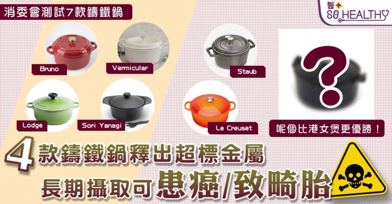 4款鑄鐵鍋釋出超標金屬可患癌或畸胎 中國製測試更勝港女煲