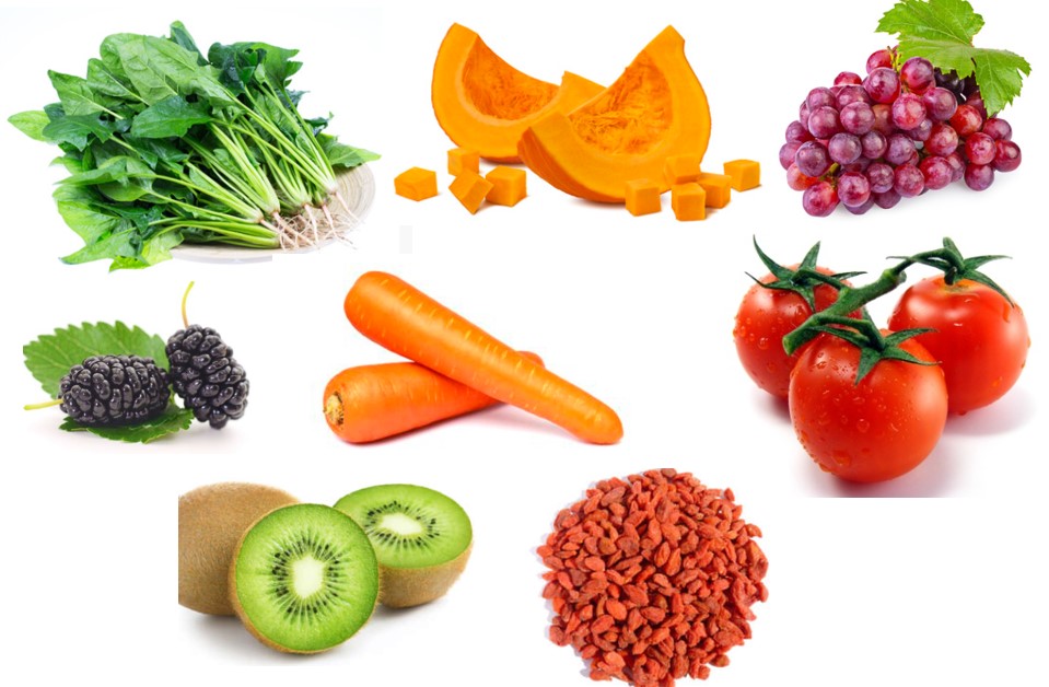 建議多吃桑椹，紅蘿蔔，菠菜，南瓜，番茄，杞子，紅葡萄，奇異果等食物，促進眼睛健康。