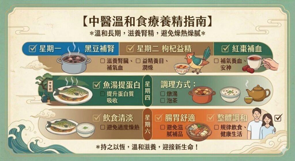 中醫溫和備孕食療養精指南，從日常飲食養出好精子。